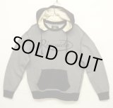 画像: RRL 後付けフード スウェットパーカー チャコール/ブラック (USED)