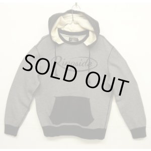 画像: RRL 後付けフード スウェットパーカー チャコール/ブラック (USED)