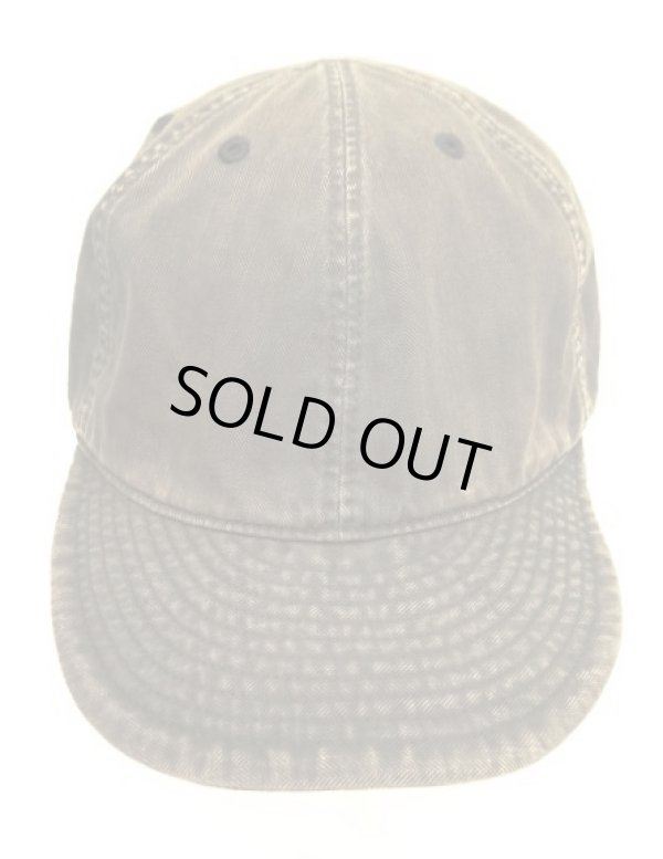 画像2: RRL ヘリンボーンツイル ミリタリーキャップ フェードブラック (USED)