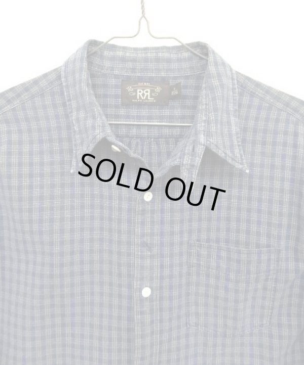 画像3: RRL 6ボタン チンスト＆マチ付き 隠しボタンダウンシャツ インディゴ (USED)