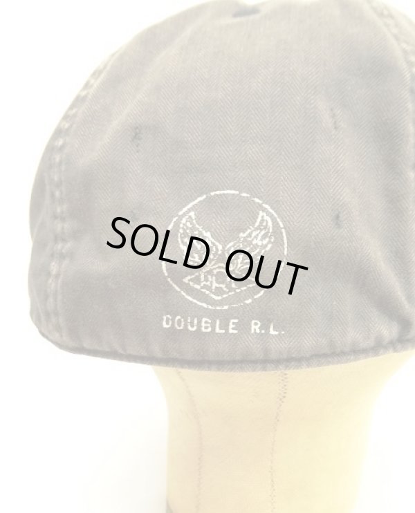 画像5: RRL ヘリンボーンツイル ミリタリーキャップ フェードブラック (USED)