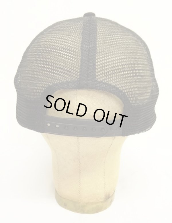 画像4: RRL 耳付きデニム トラッカーキャップ ブラック (USED)