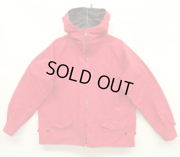 画像5: 50'S ユーロヴィンテージ リバーシブル フルジップ スモックパーカー LAMPOコの字留めジップ ブラック/レッド (VINTAGE)