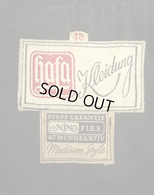 画像2: 60'S ユーロヴィンテージ サイドレースアップ スモックパーカー コの字留めジップ ブラック (VINTAGE)