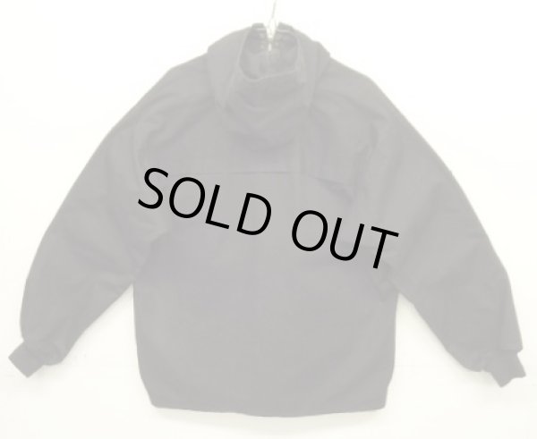 画像6: 60'S ユーロヴィンテージ サイドレースアップ スモックパーカー コの字留めジップ ブラック (VINTAGE)