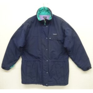 画像: 90'S PATAGONIA "GUIDE PARKA" 旧タグ 中綿入り ハーフコート ネイビー (VINTAGE)