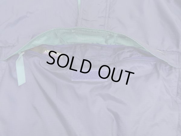 画像5: 90'S PATAGONIA 旧タグ リップストップナイロン アノラックパーカー ネイビー/グリーン (VINTAGE)