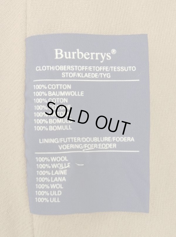 画像5: 90'S BURBERRYS "COTTON100%" 裏地付き ワイドAライン バルマカーンコート ダークカーキ イングランド製 (VINTAGE)