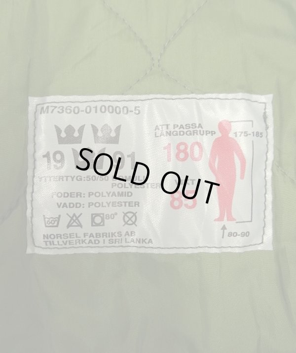 画像2: 90'S スウェーデン軍 M90 前期モデル 中綿入り パーカー オリーブ 180/85 (VINTAGE)