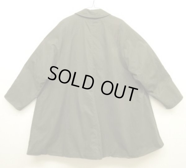 画像7: 90'S BURBERRYS "COTTON100%" 裏地付き ワイドAライン バルマカーンコート ダークカーキ イングランド製 (VINTAGE)