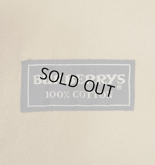 画像4: 90'S BURBERRYS "COTTON100%" 裏地付き ワイドAライン バルマカーンコート ダークカーキ イングランド製 (VINTAGE)