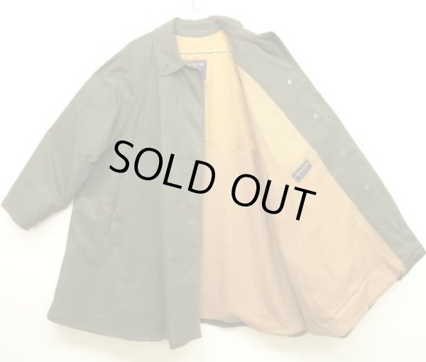 画像6: 90'S BURBERRYS "COTTON100%" 裏地付き ワイドAライン バルマカーンコート ダークカーキ イングランド製 (VINTAGE)