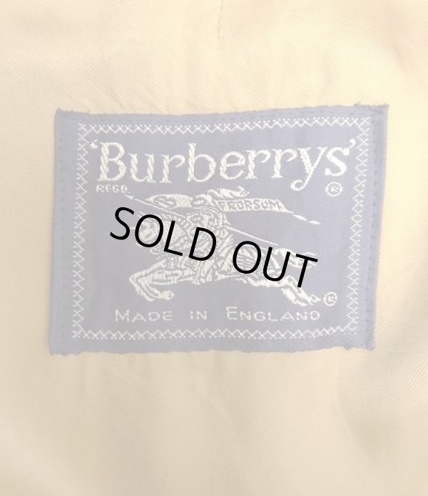 画像2: 90'S BURBERRYS "COTTON100%" 裏地付き ワイドAライン バルマカーンコート ダークカーキ イングランド製 (VINTAGE)