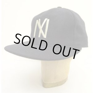 画像: COOPERSTOWN BALL CAP "NEWYORK BLACK YANKEES" 汗止め＆バックストラップレザー製 ウールキャップ ネイビー USA製 (NEW)