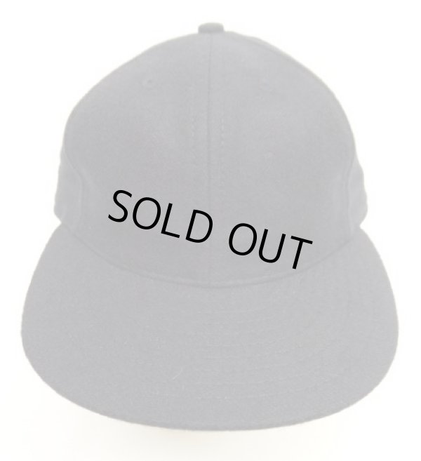 画像2: COOPERSTOWN BALL CAP "SOLID WOOL CAP" 汗止め＆バックストラップレザー製 ウールキャップ ネイビー USA製 (NEW)