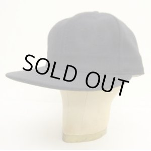 画像: COOPERSTOWN BALL CAP "SOLID WOOL CAP" 汗止め＆バックストラップレザー製 ウールキャップ ネイビー USA製 (NEW)