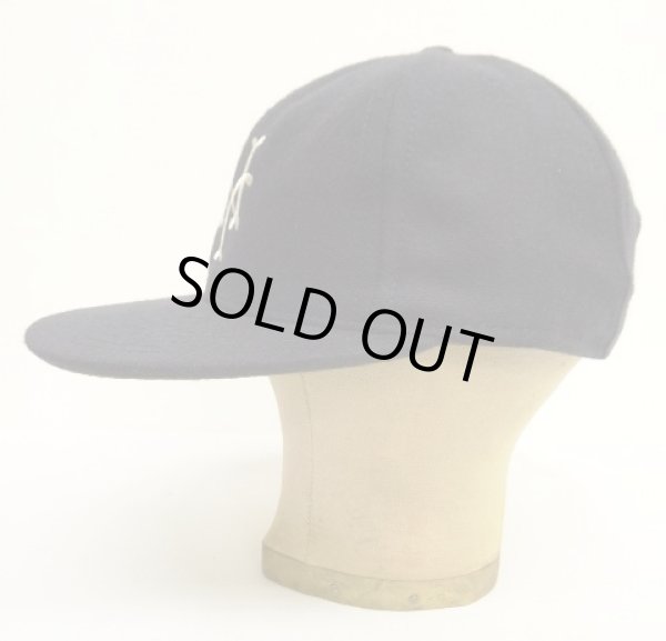 画像3: COOPERSTOWN BALL CAP "NEW YORK CUBANS" 汗止め＆バックストラップレザー製 ウールキャップ ネイビー USA製 (NEW)