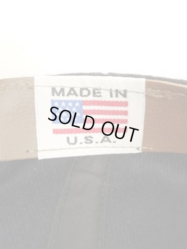 画像7: COOPERSTOWN BALL CAP "SOLID WOOL CAP" 汗止め＆バックストラップレザー製 ウールキャップ ネイビー USA製 (NEW)
