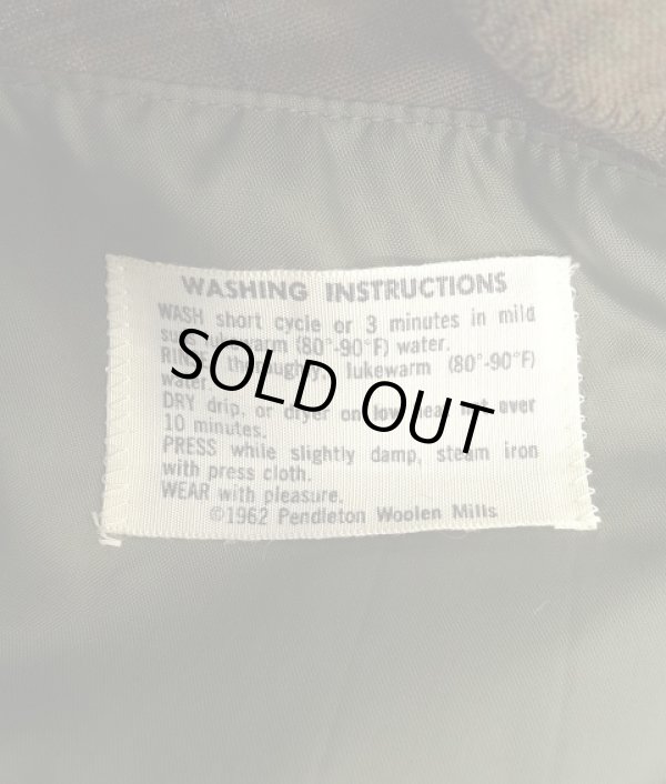 画像3: 60'S PENDLETON "SIR PENDLETON" ウール 長袖 オープンカラーシャツ チェック柄 USA製 (DEADSTOCK)