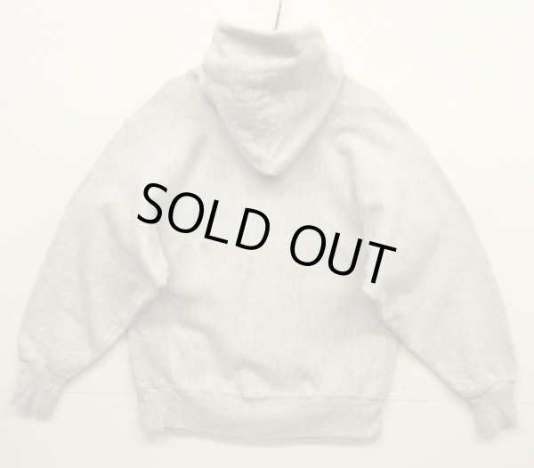 画像5: 90'S CHAMPION "NYU" 刺繍タグ リバースウィーブ パーカー グレー USA製 (VINTAGE)