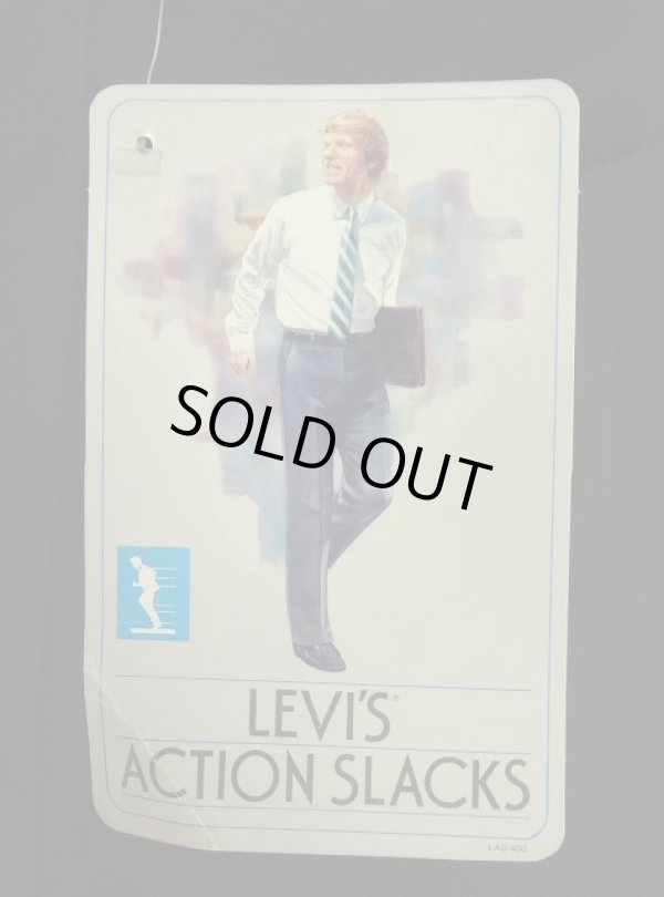 画像5: 90'S LEVIS "ACTION SLACKS" スラックス ブラック W36L31 TALONジップ USA製 (DEADSTOCK)