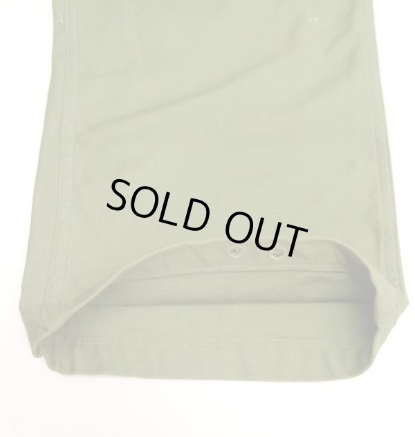 画像5: 60'S アメリカ軍 US ARMY "OG107" コットンサテン 平ボタン 裾ドローコード穴付き ベイカーパンツ (VINTAGE)