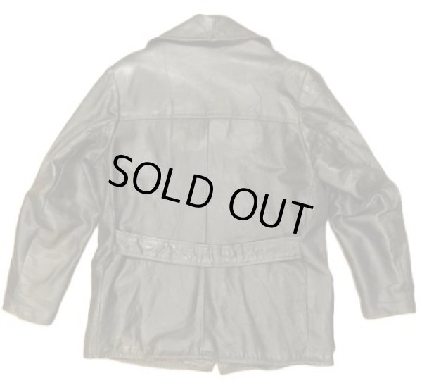 画像6: 40'S ユーロヴィンテージ 裏地ウール レザーカーコート ブラック（茶芯） (VINTAGE)