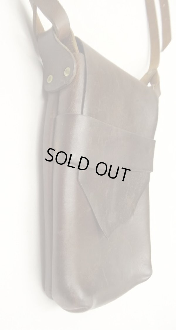 画像3: FERNAND LEATHER "KELLY POUCH" オールレザー ショルダーバッグ ブラウン USA製 (USED)