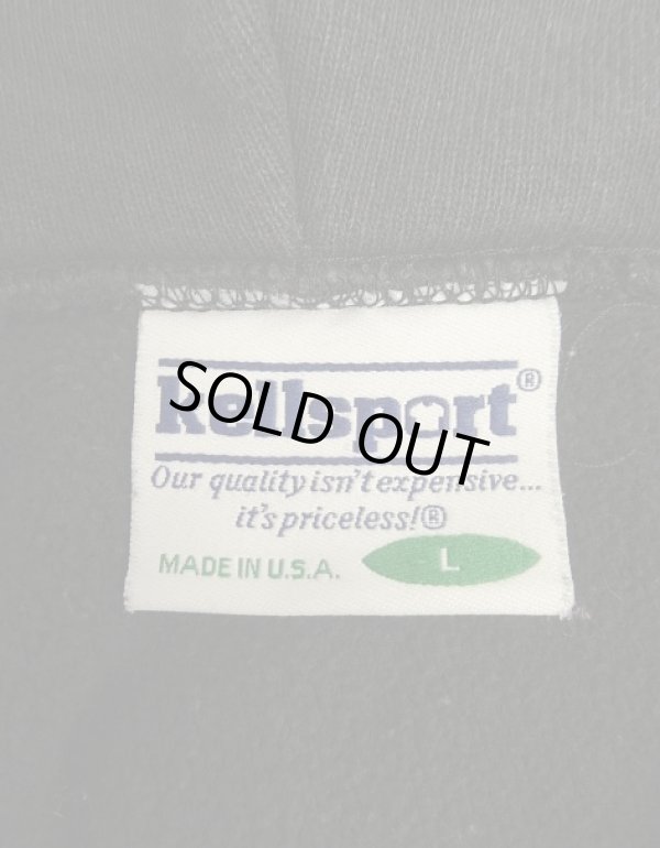 画像2: 90'S KELLSPORT ハーフジップ プルオーバー スウェットパーカー フェードブラック USA製 (VINTAGE)