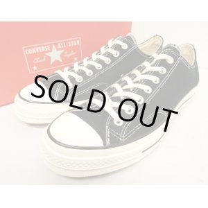 画像: CONVERSE "CT70" キャンバス 三ツ星ヒールパッチ ローカット ブラック 箱付き (NEW)