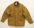 画像1: 80'S CARHARTT "MICHIGAN CHORE COAT" 裏地ブランケット ダックジャケット ブラウン USA製 (VINTAGE)