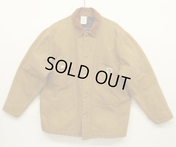 画像1: 80'S CARHARTT "MICHIGAN CHORE COAT" 裏地ブランケット ダックジャケット ブラウン USA製 (VINTAGE)