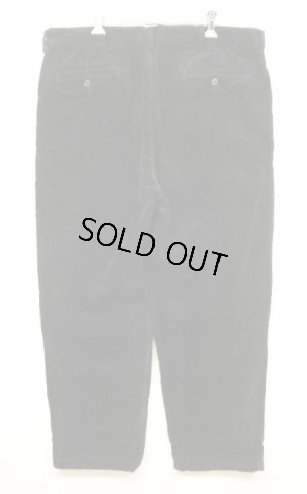 画像3: 90'S RALPH LAUREN "ANDREW PANT" ツープリーツ 太畝 コーデュロイパンツ ブラック W38L30 (VINTAGE)