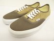 画像1: VANS "SALES SAMPLE" AUTHENTIC キャンバス/スウェード スニーカー ブラウン/ベージュ (一点物/NEW)