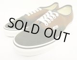 画像: VANS "SALES SAMPLE" AUTHENTIC スウェード/キャンバス スニーカー オリーブ/ブラウン (一点物/NEW)