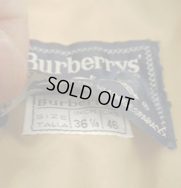 画像3: 90'S BURBERRYS ウール ラグランスリーブ コート ネイビー スペイン製 (VINTAGE)