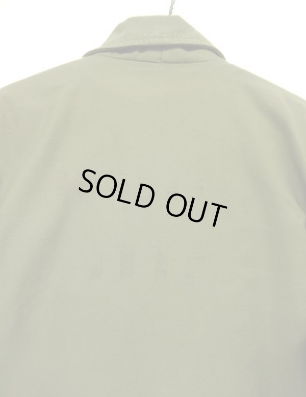 画像6: 60'S アメリカ軍 US NAVY "初期A-2"  三角フラップ ステンシル入り デッキジャケット ミリタリーグリーン (VINTAGE)