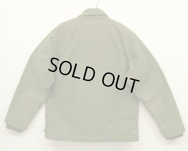 画像5: 60'S アメリカ軍 US NAVY "初期A-2"  三角フラップ ステンシル入り デッキジャケット ミリタリーグリーン (VINTAGE)