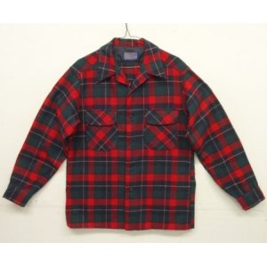 画像: 70'S PENDLETON "BOARD SHIRT" ウール オープンカラーシャツ チェック柄 USA製 (DEADSTOCK)