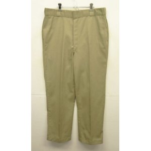 画像: 90'S DICKIES 874 ワークパンツ ベージュ 42TALONジップ W38L32 USA製 (VINTAGE)