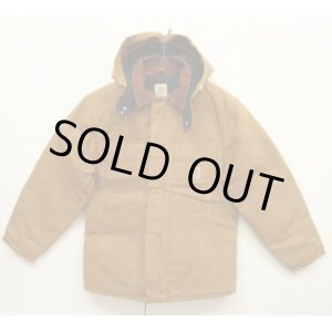 画像: CARHARTT "TRADITIONAL COAT" フード付き 裏地キルティング ダックジャケット ブラウン USA製 (VINTAGE)