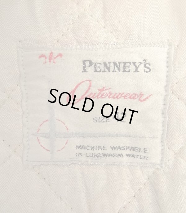 画像2: 60'S PENNEY'S 中綿入り コードレーン カップショルダー ダービージャケット オフホワイト (VINTAGE)