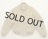 画像: 80'S LL Bean "背面プリーツ" チンスト付き レザー ドリズラージャケット ベージュ USA製 (VINTAGE)