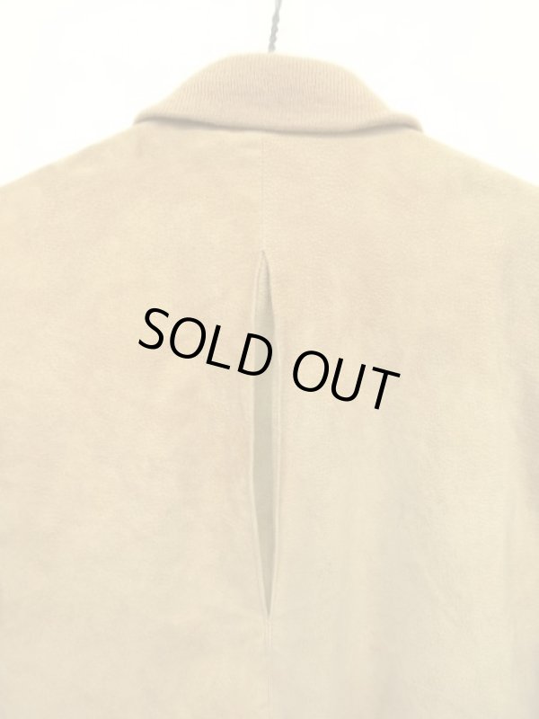 画像7: 80'S LL Bean "背面プリーツ" チンスト付き レザー ドリズラージャケット ベージュ USA製 (VINTAGE)