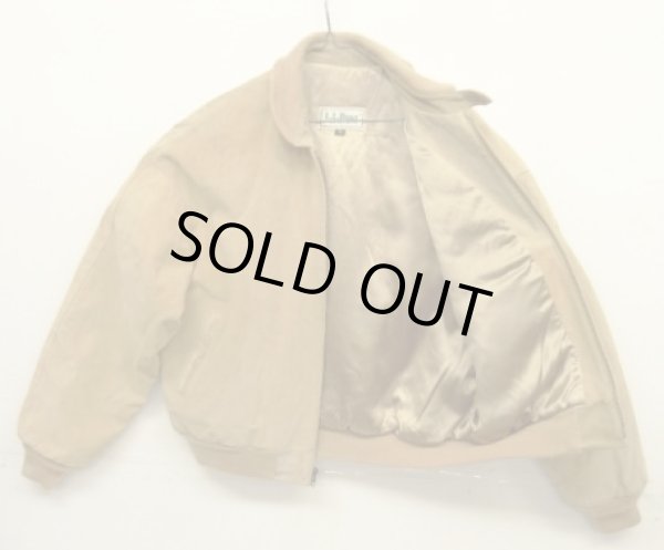 画像5: 80'S LL Bean "背面プリーツ" チンスト付き レザー ドリズラージャケット ベージュ USA製 (VINTAGE)