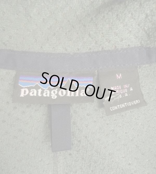 画像2: 90'S PATAGONIA レトロカーディガン グレー/オリーブ USA製 (VINTAGE)