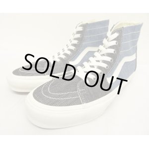 画像: VANS "SALES SAMPLE" SK8-HI デニム スニーカー インディゴ/ライトインディゴ (一点物/NEW)