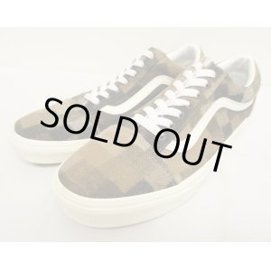 画像: VANS "SALES SAMPLE" OLD SKOOL ウール スニーカー ブラウン/ベージュ チェック (一点物/NEW)