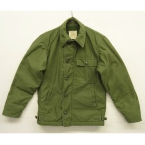 画像: 60'S アメリカ軍 US NAVY "A-2" 背面ステンシル デッキジャケット ミリタリーグリーン (VINTAGE)