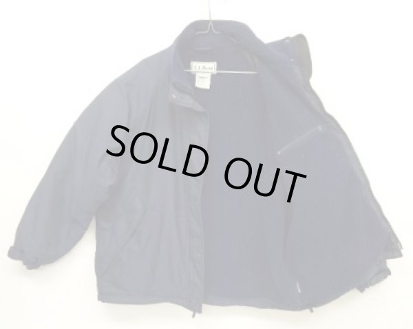 画像4: 90'S LL Bean 中綿THINSULATE入り 裏ボア付き ナイロンジャケット ネイビー (VINTAGE)